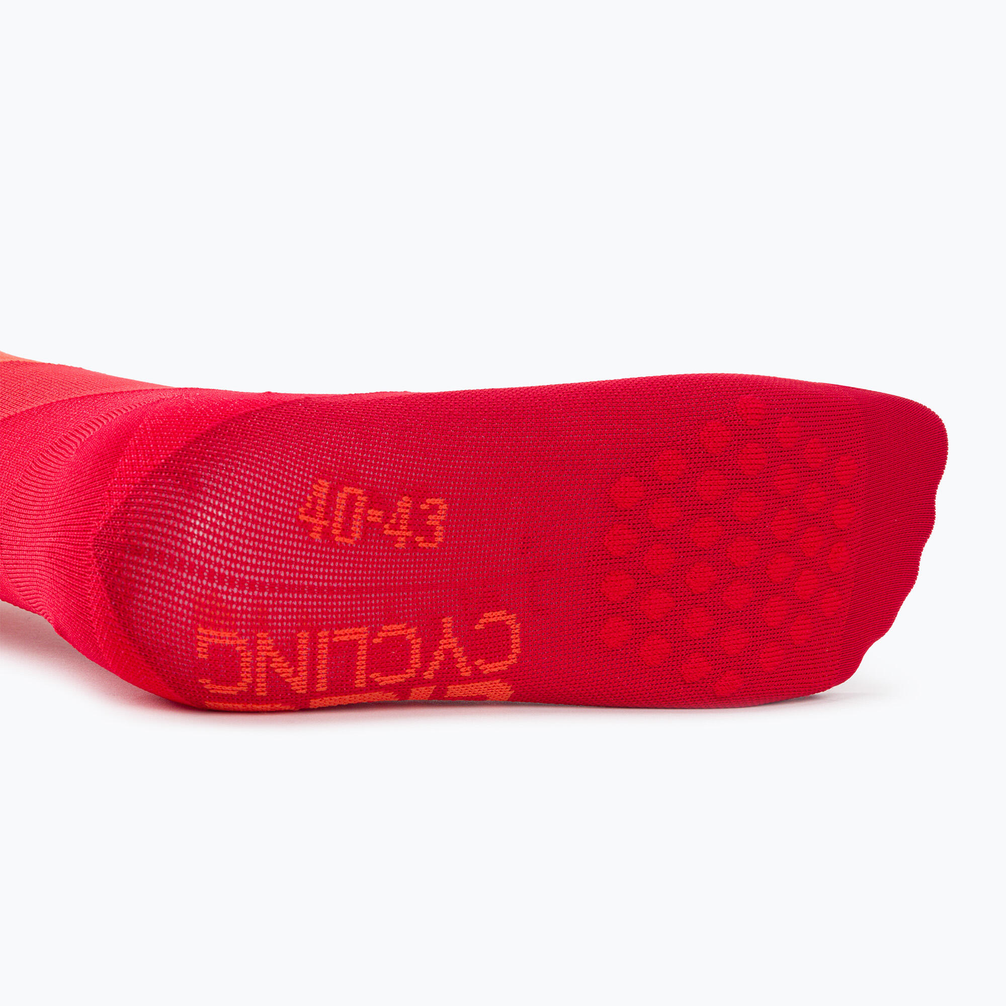 Alé Unisex Q-Skin Meias Digitopress Diagonais Vermelhas 3/5
