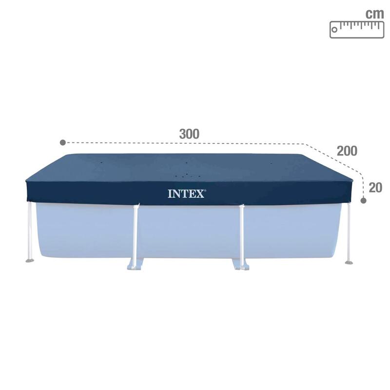 Cobertura INTEX piscina ret. prisma/small frame - 300x200 cm