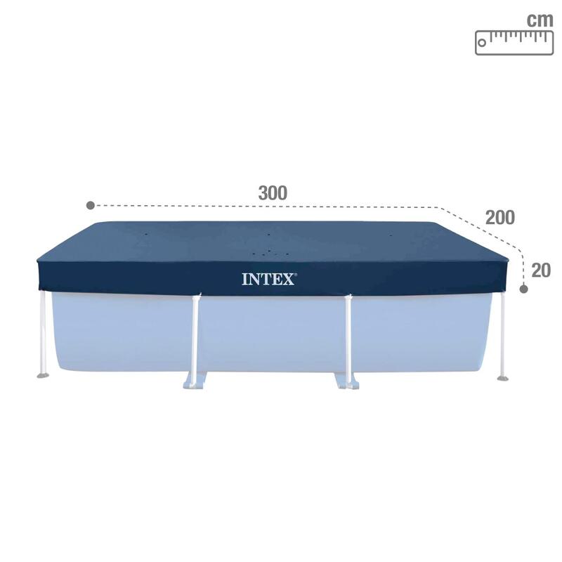 Intex Bâche Cadre Rectangulaire 300x200 cm - 28038