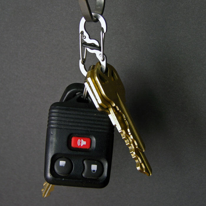 MicroLock S-Biner Mini Karabiner Schnapp Haken Schlüssel Ring Anhänger