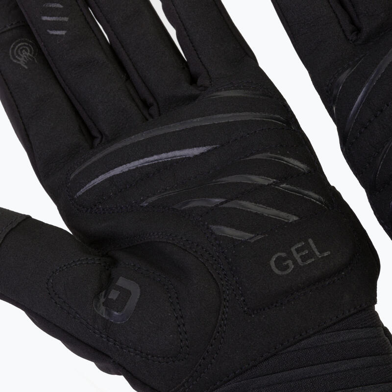 Alé Guantes de bicicleta de propotección Windprotection nero giallo