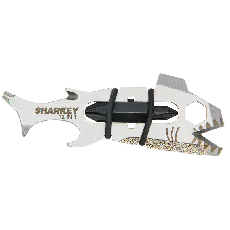 Sharkey 12-in-1 Mini Multi Tool Couteau de poche Porte-clés