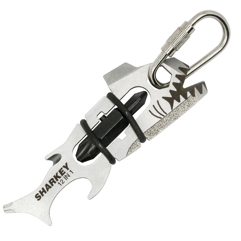 Sharkey 12-in-1 Mini Multi Tool Couteau de poche Porte-clés