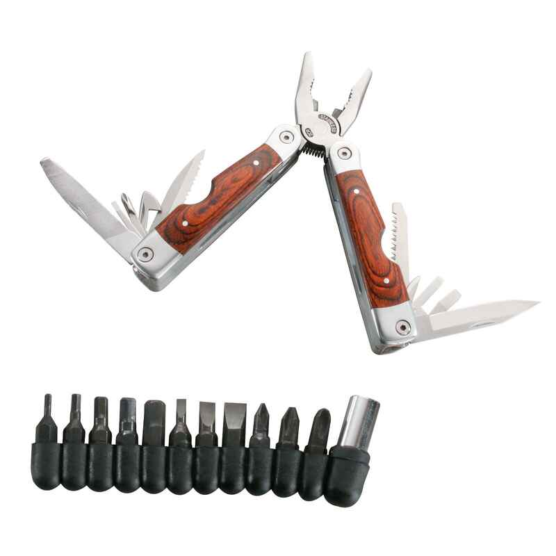 HERBERTZ Multitool Multifunktionswerkzeug Taschenmesser Werkzeug 11 Bits Etui