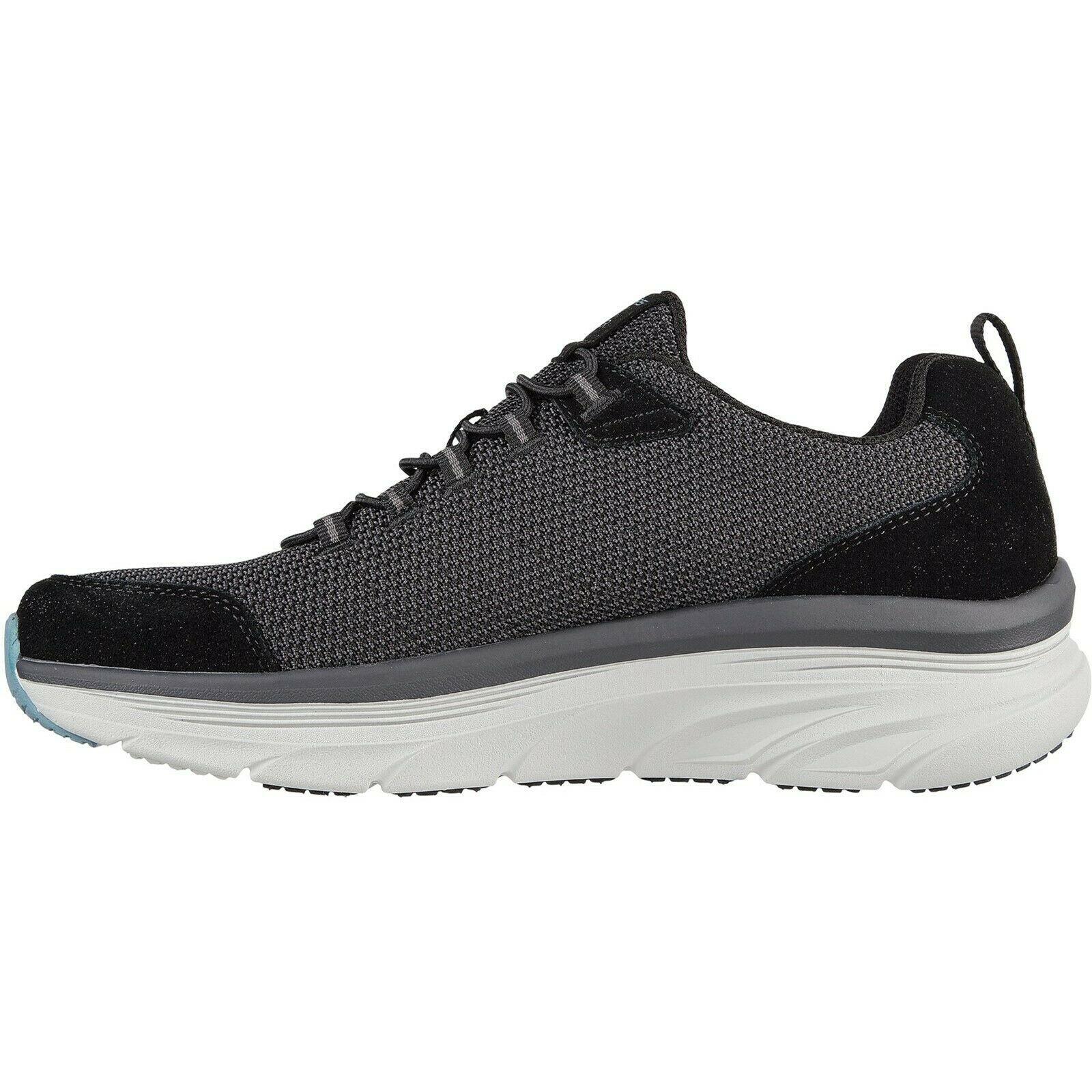 Mens D´Lux Walker Bersaga Leather Relaxed Fit Trainers (Black) 2/5