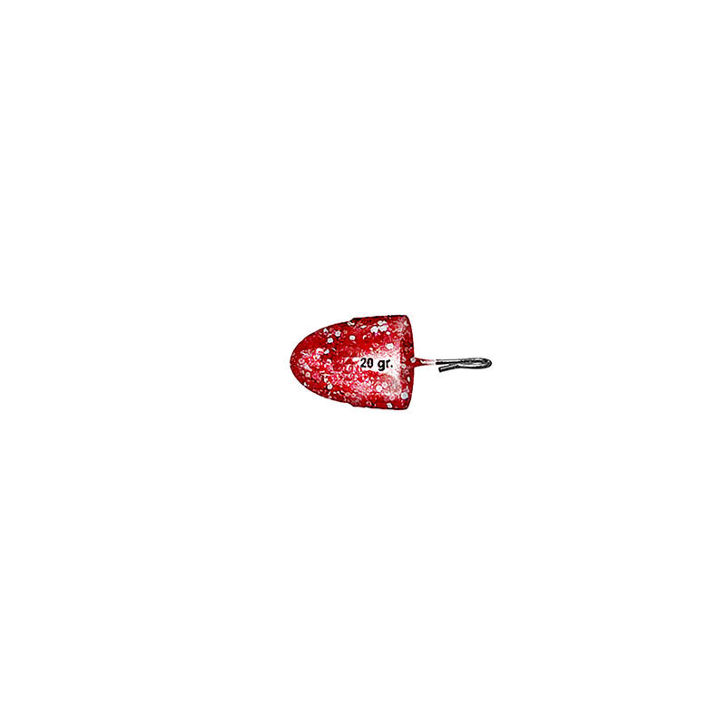 Plomo Jigging Pesca JLC Vinilo Ika Rojo Brillos 20 g