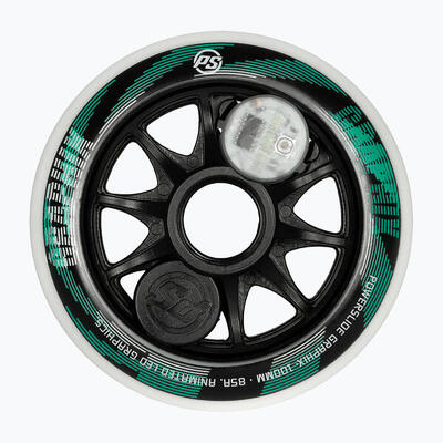 Powerslide Graphix LED Wheel 100 Ruote per pattini in linea sinistra
