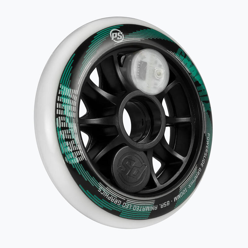 Kółka do rolek Powerslide Graphix LED Wheel 100 Left