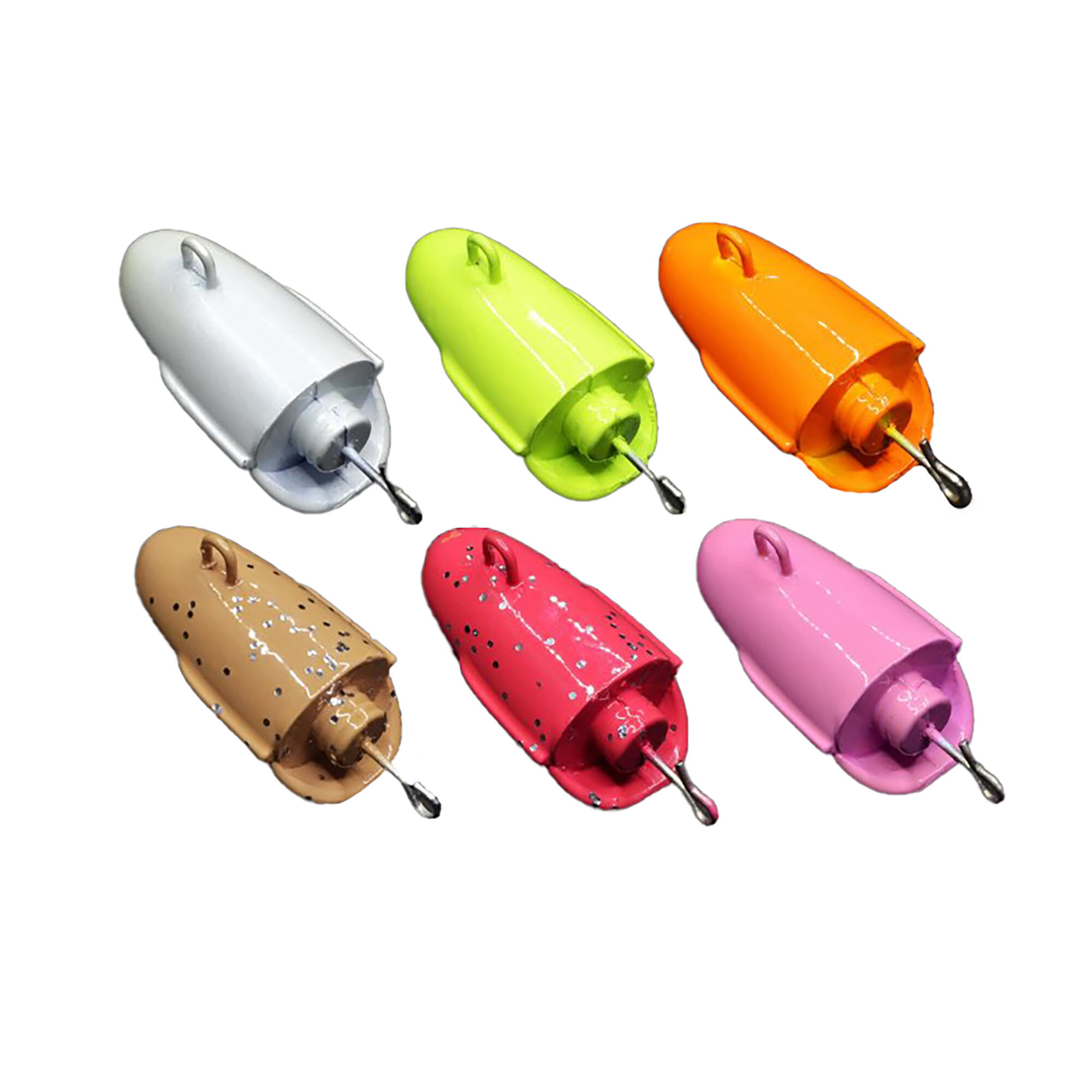 Plomo Jigging Pesca JLC Vinilo Xipi Rojo Brillos 180 g 2/3