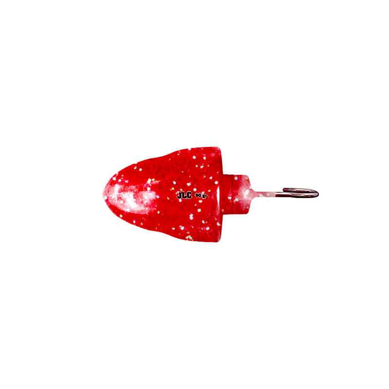 Plomo Jigging Pesca JLC Vinilo Xipi Rojo Brillos 90 g