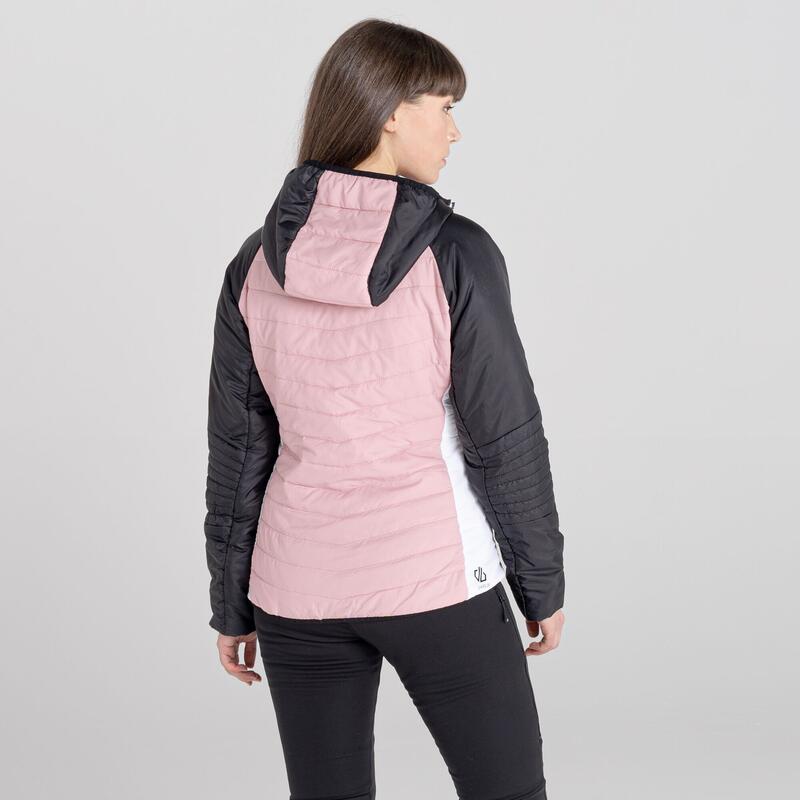 Chaqueta Surmount Acolchado para Mujer Rosa Polvo, Negro