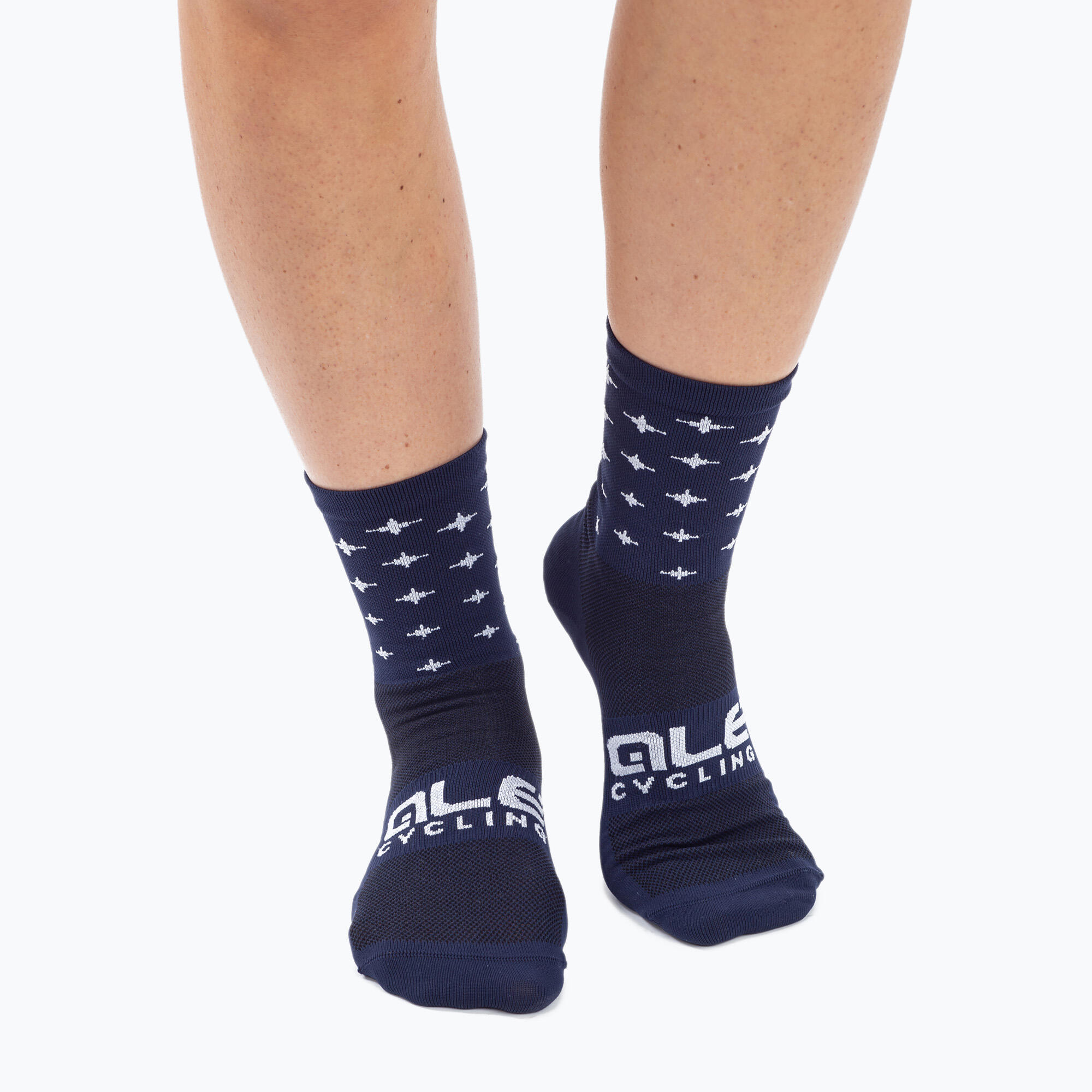 Meias de ciclismo Alé Stars azul marinho 4/5