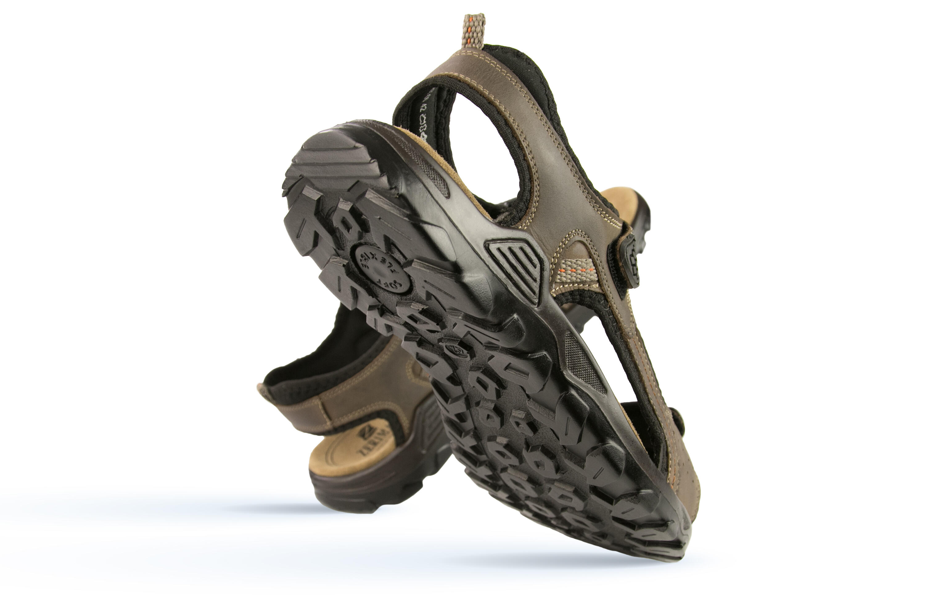 Sandalias de Senderismo Trekking Zerimar de Piel para Hombre 3/5