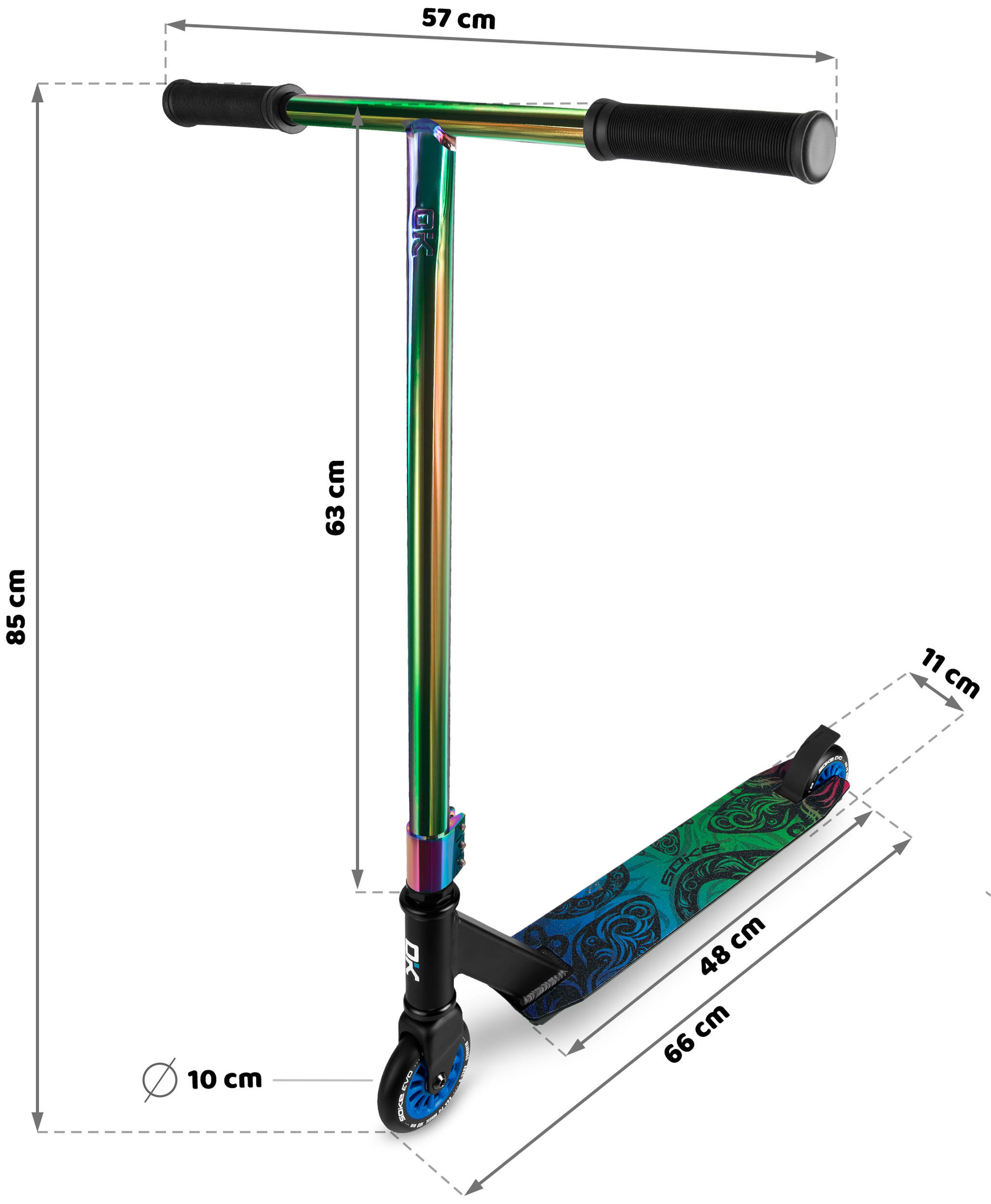 Trotinete freestyle Soke Evo Street 7/7