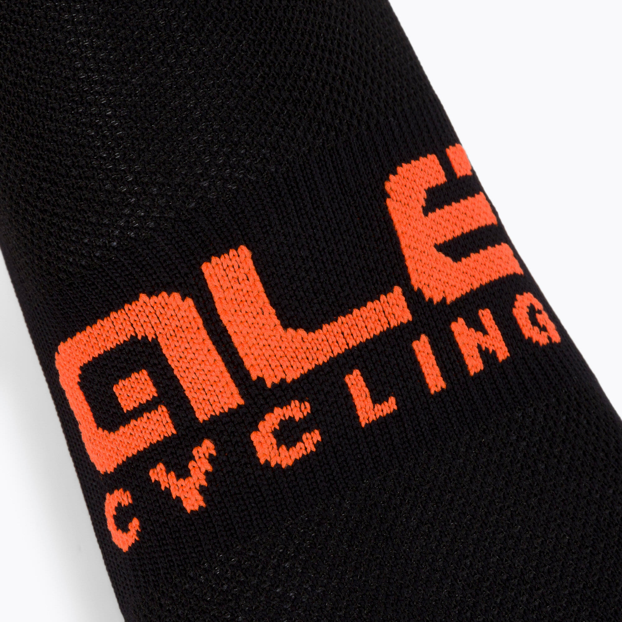 Chaussettes Unisexe Alé Q-Skin Scanner Noir/Orange 3/5