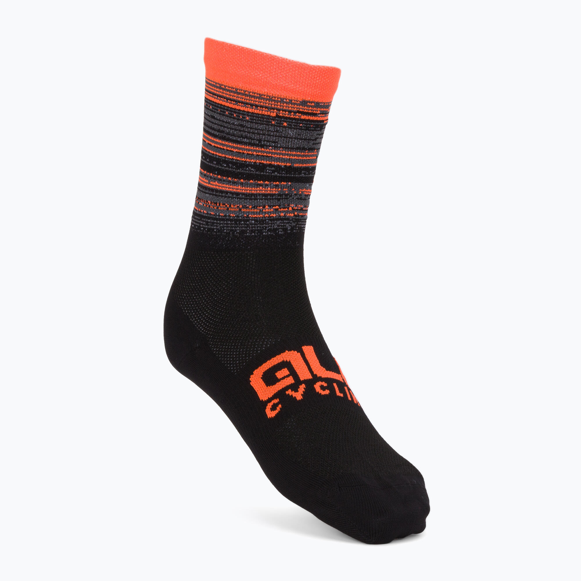 Chaussettes Unisexe Alé Q-Skin Scanner Noir/Orange 5/5