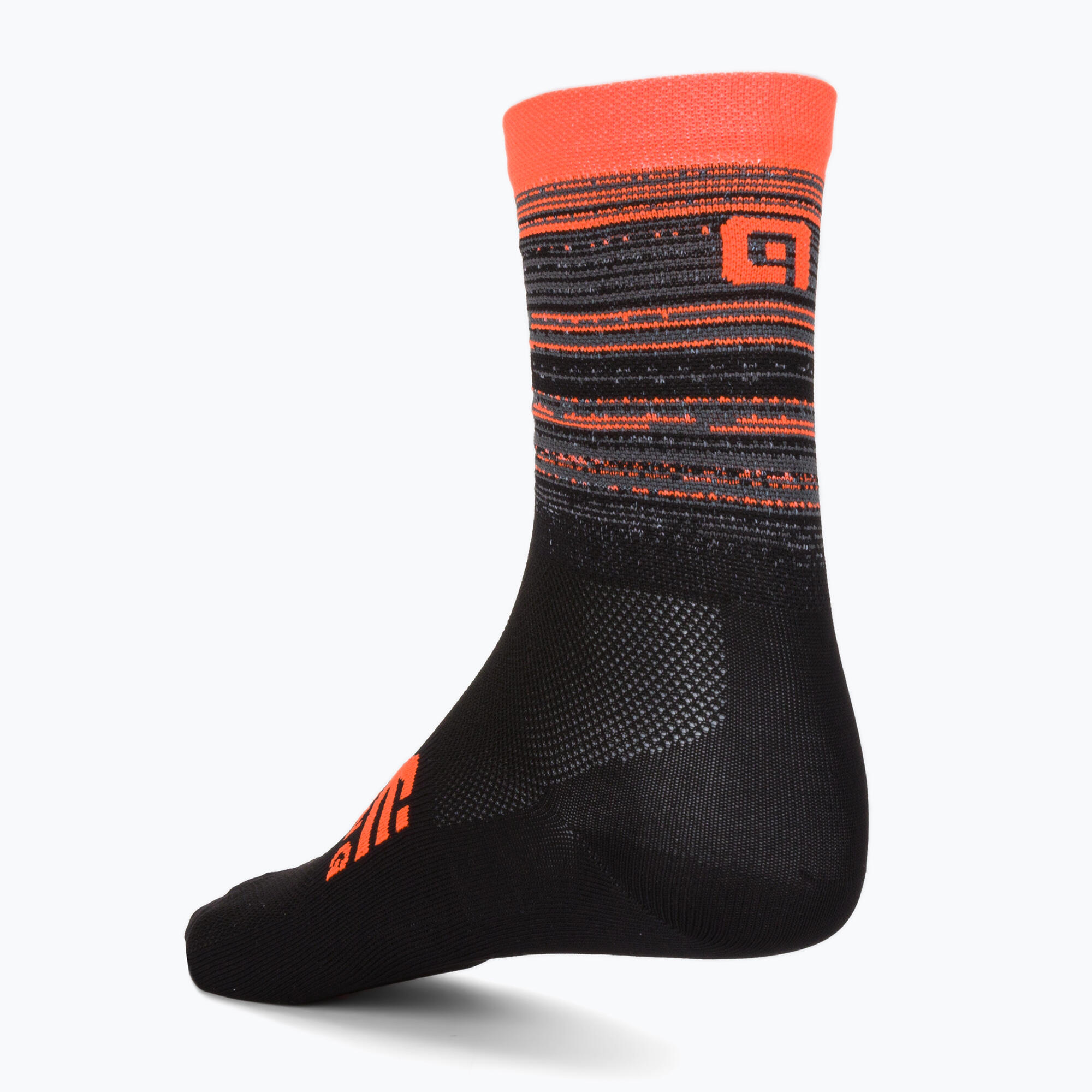 Chaussettes Unisexe Alé Q-Skin Scanner Noir/Orange 2/5