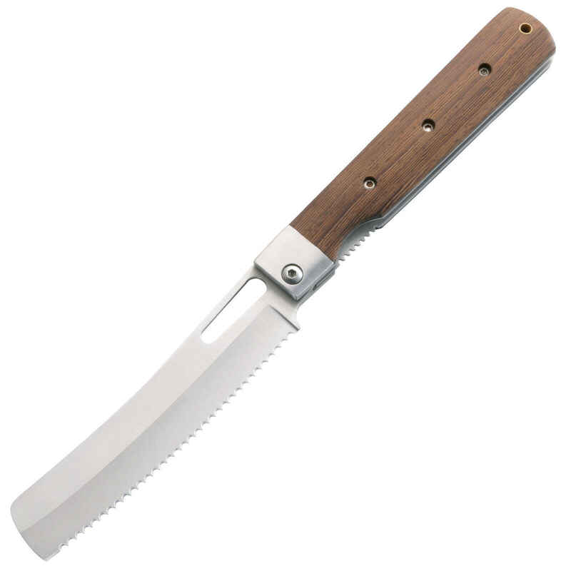 HERBERTZ Brot Messer Camping Klappmesser Jagd Taschenmesser Wellenschliff Holz