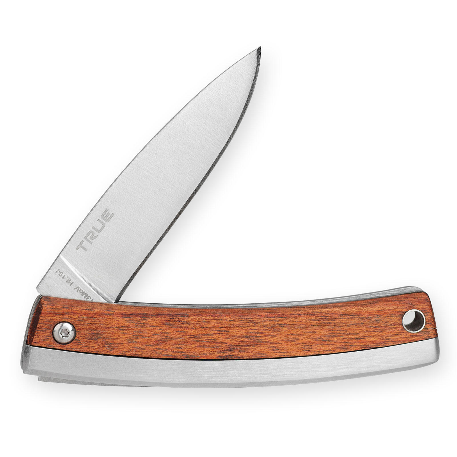 TRUE UTILITY Klappmesser Gentlemans Knife Taschen Messer Rosenholz Griff 63 g 3/5