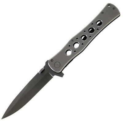 Coltello pieghevole a una mano tascabile Pesca in titanio AISI 420