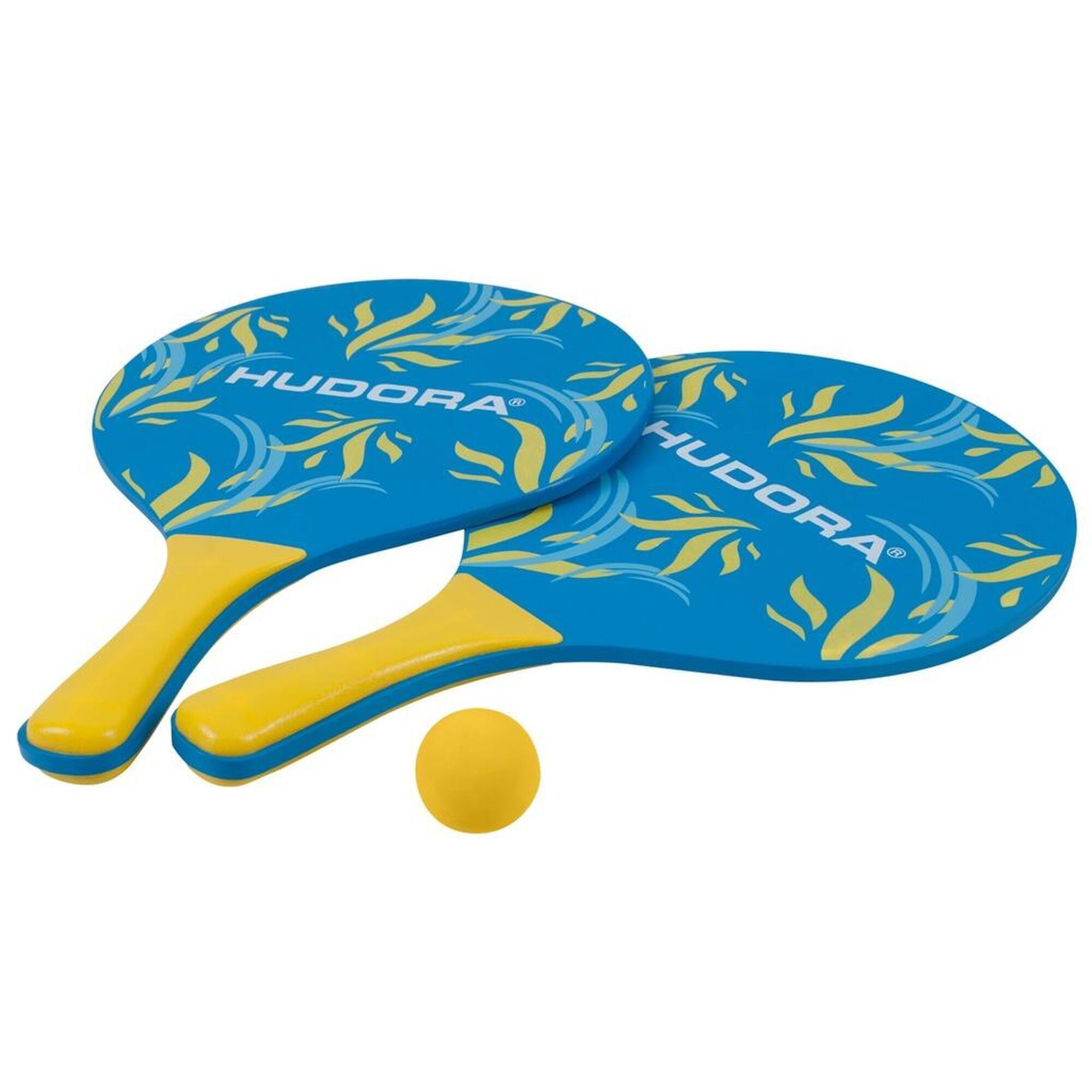 HUDORA Strandbal set - Blauw-Geel