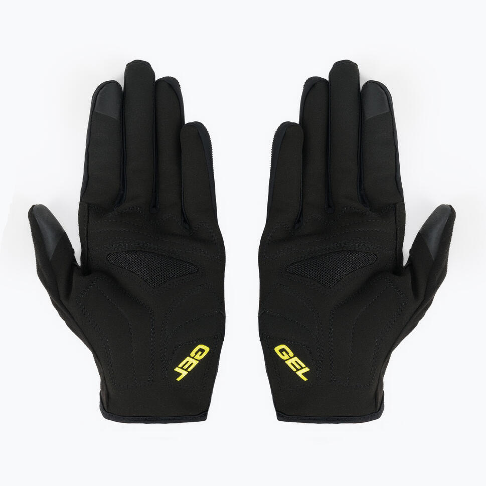Rękawiczki rowerowe Ziener Clyo Touch Long black/lemon