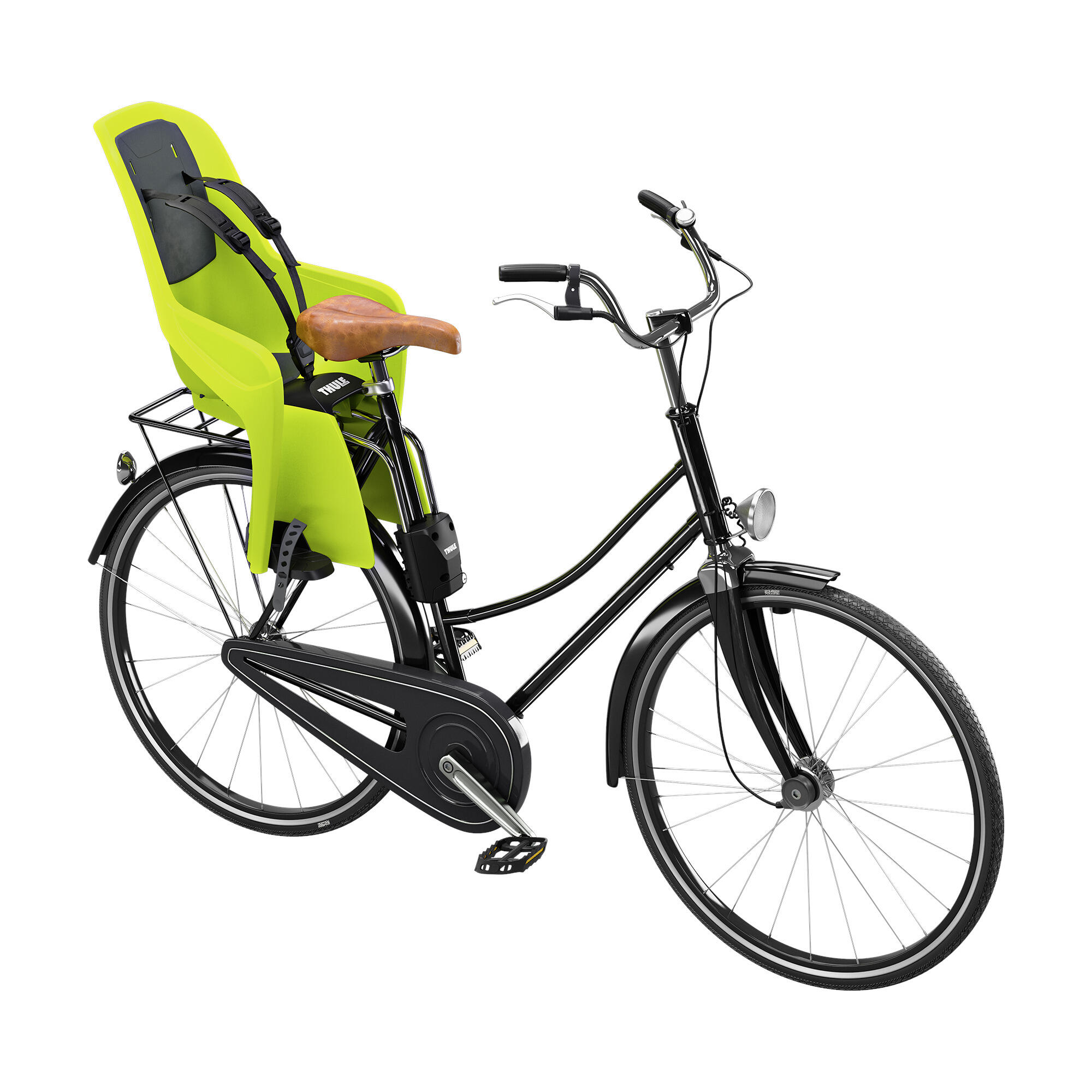 Thule Kindersitz hinter RideAlong Lite - Zen Lime 4/5