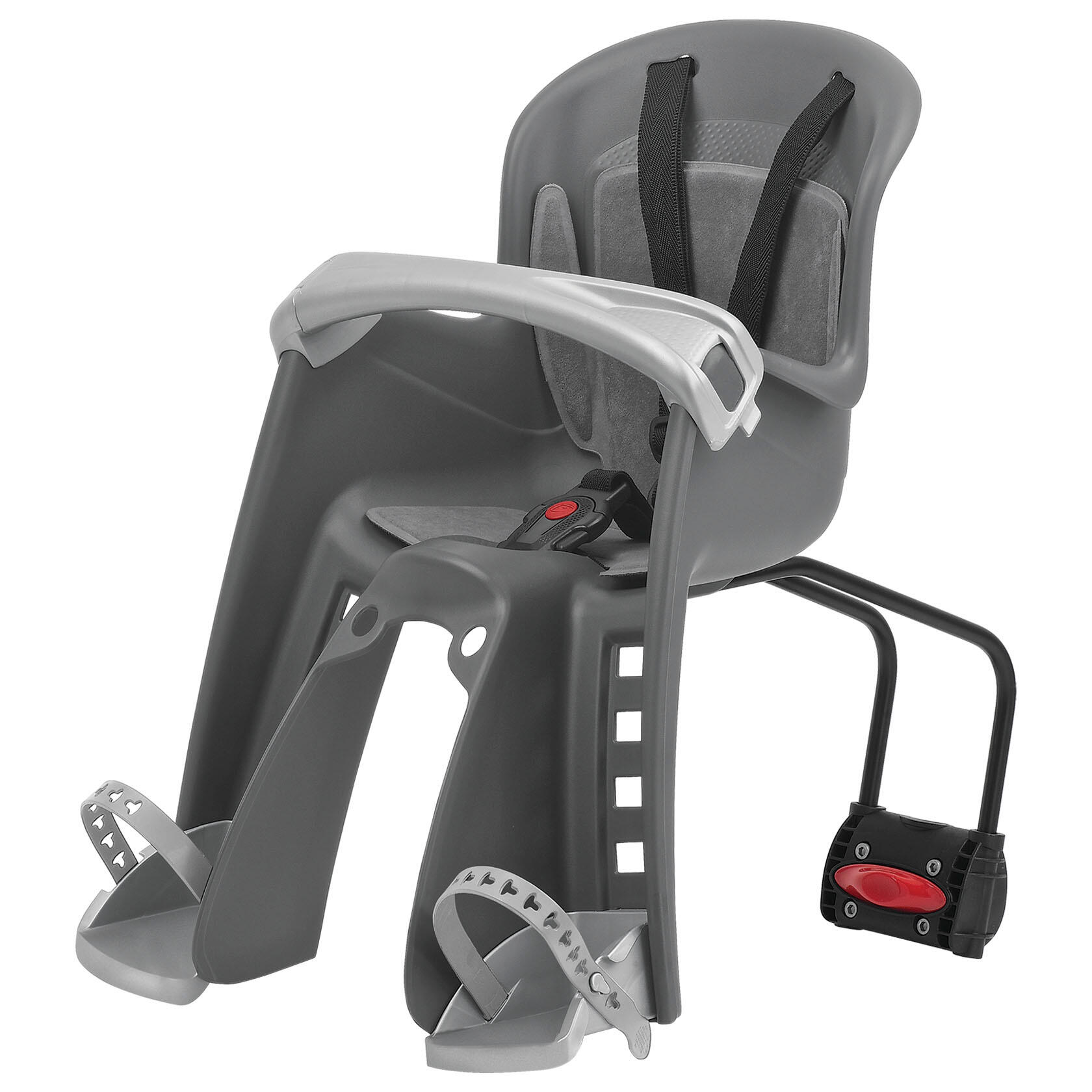 Cadeira Bicicleta Fixação Frontal ao Quadro Bilby Cinzento