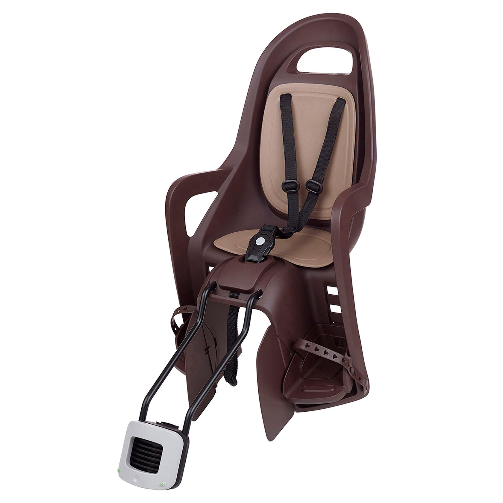 POLISPORT Seggiolino Posteriore Bambini Bicicletta Al Telaio Piccolo/29er Groovy Marrone