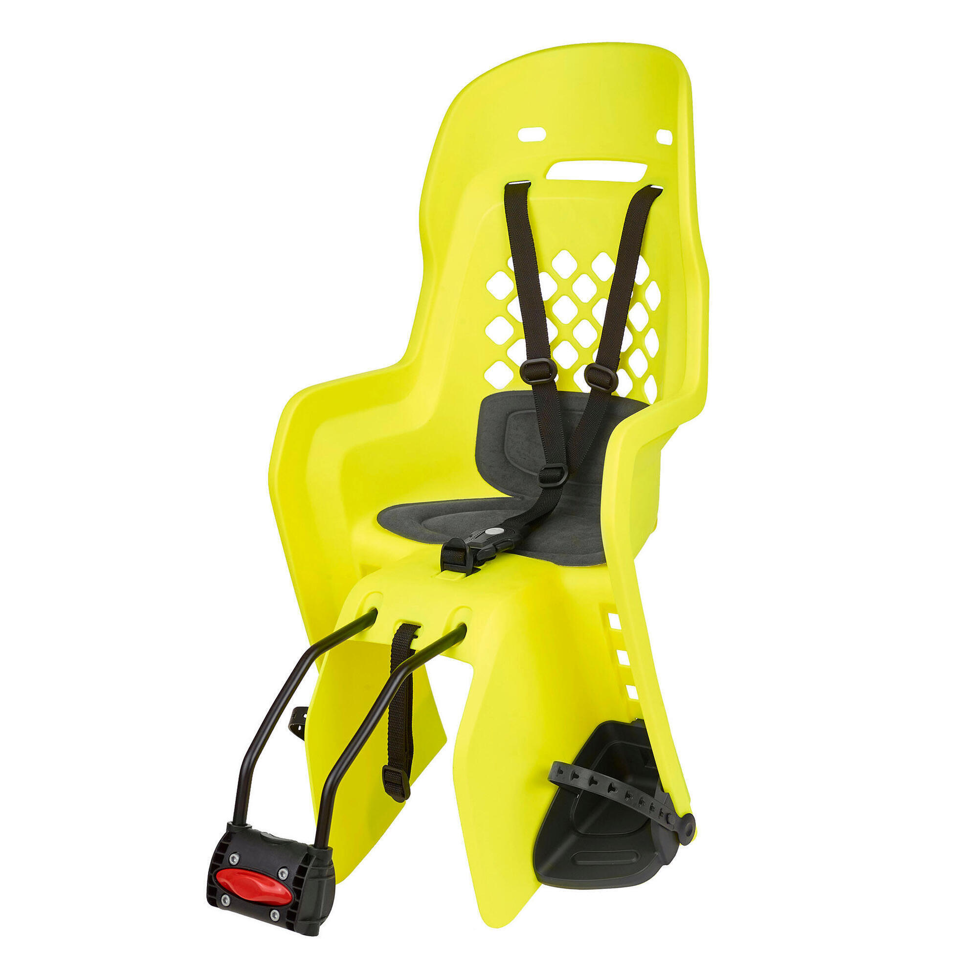 POLISPORT Fahrradkindersitz Hinten Rahmen JOY Fluo / Dunkelgrau