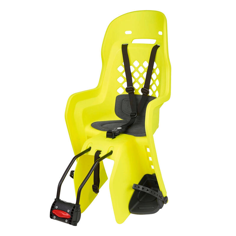 Cadeira Bicicleta Fixação Quadro Traseira JOY Amarelo Fluo