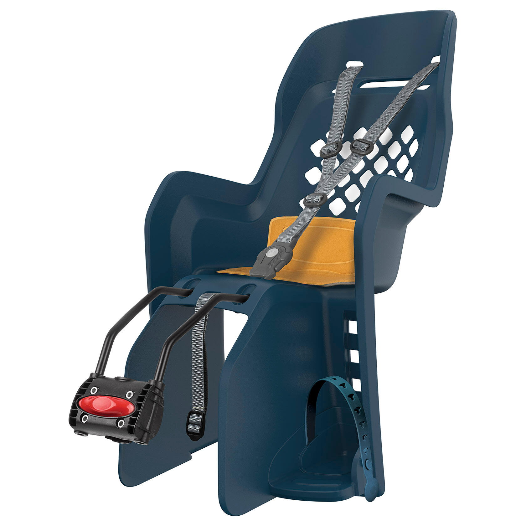 POLISPORT MOVE Silla Bicicleta Trasera Ninõ Cuadro JOY Vaquero / Amarillo
