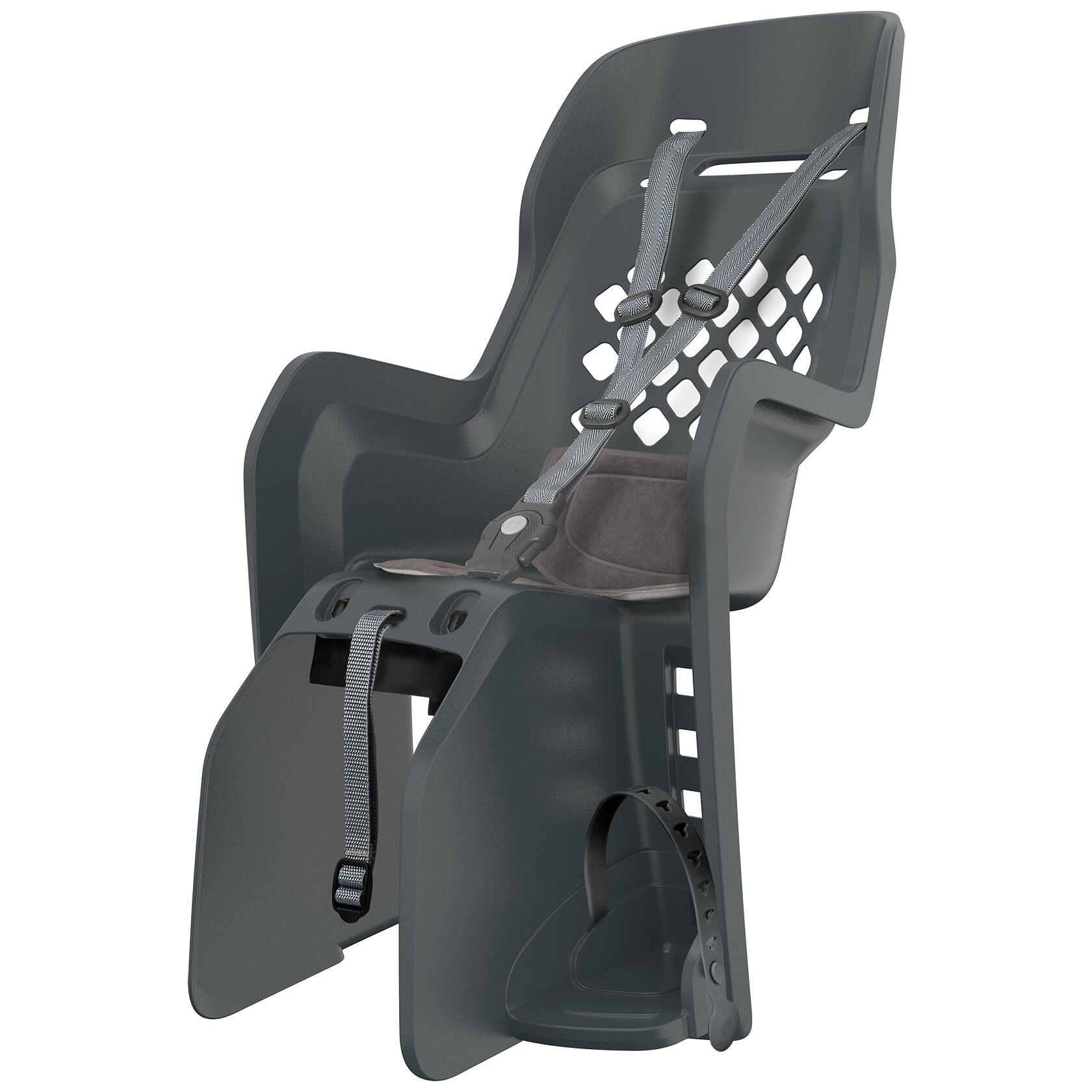 POLISPORT Silla Bicicleta Trasera Ninõ Portaequipajes JOY Gris Oscuro / Gris Oscuro