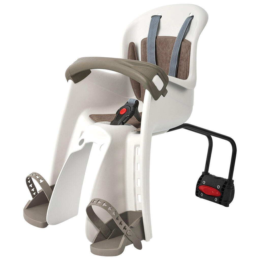 Front  Bicycle Baby Seat For Frame Bilby Junior Cream + Brown