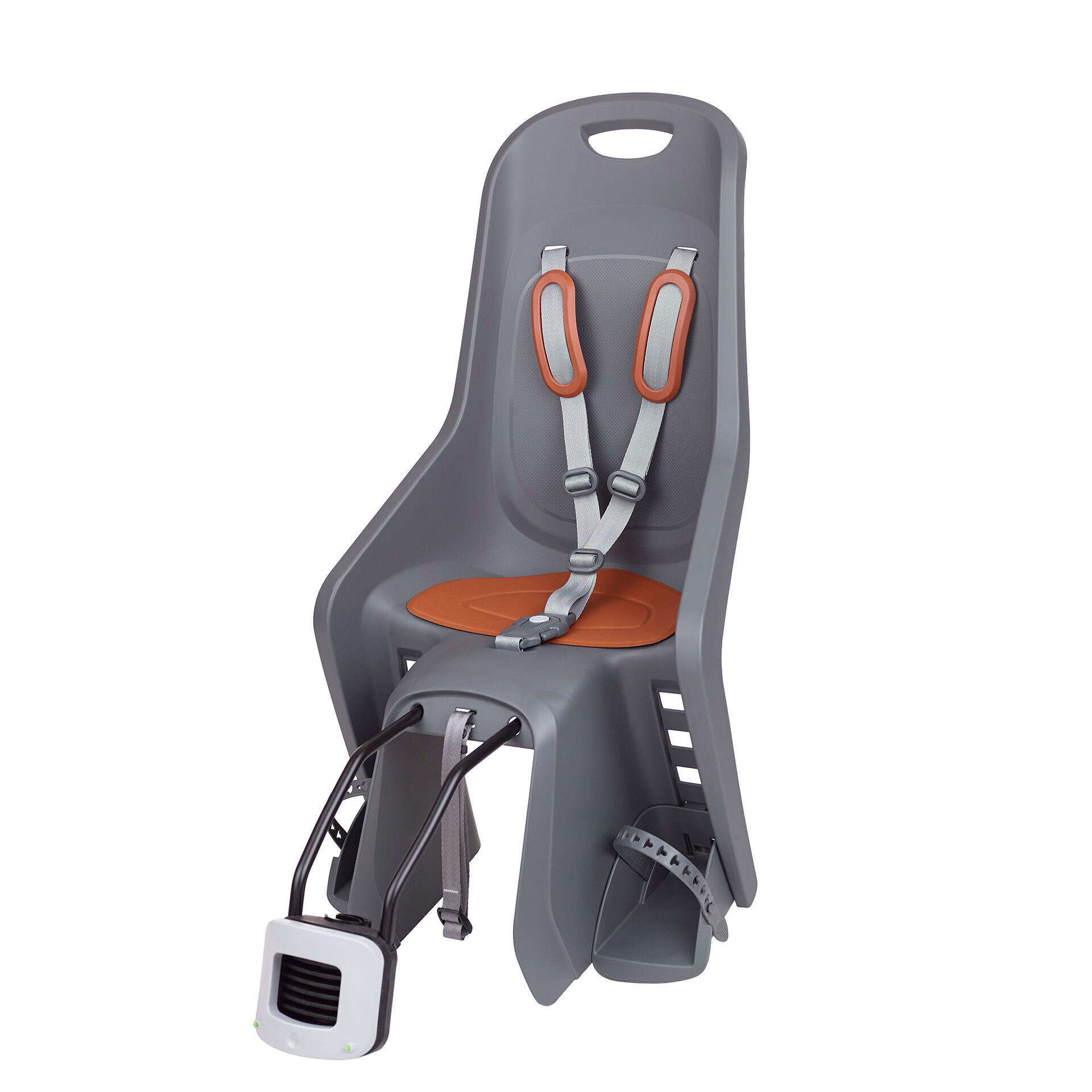 Fotelik rowerowy dziecięcy Polisport Bubbly Maxi FF Grey, tylny