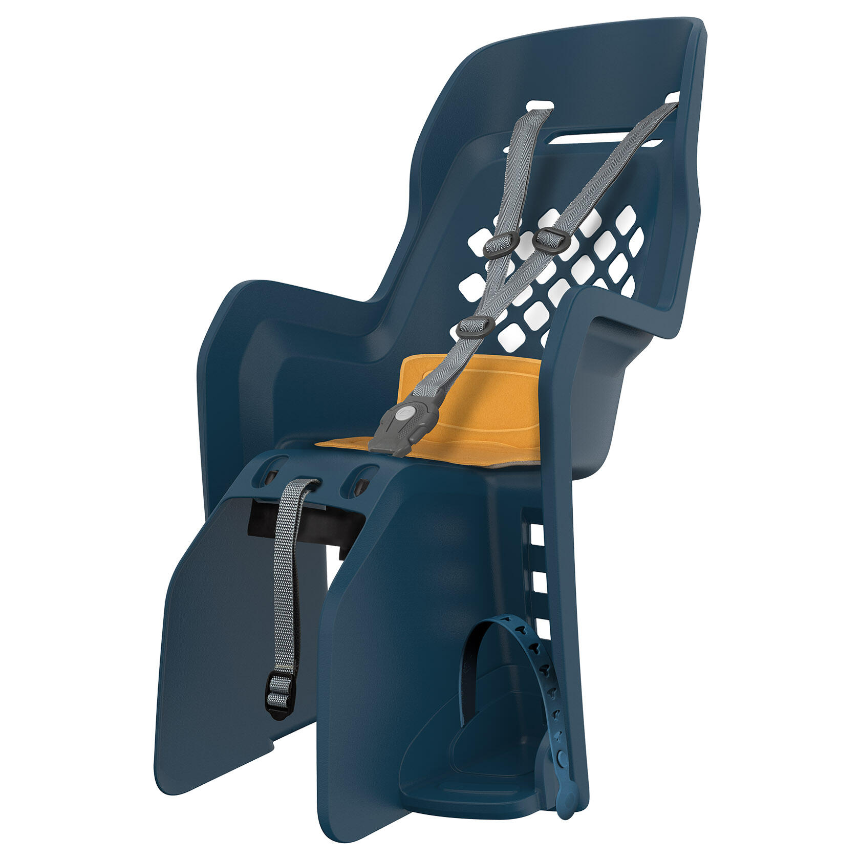 POLISPORT Silla Bicicleta Trasera Ninõ Portaequipajes JOY Vaquero / Amarillo