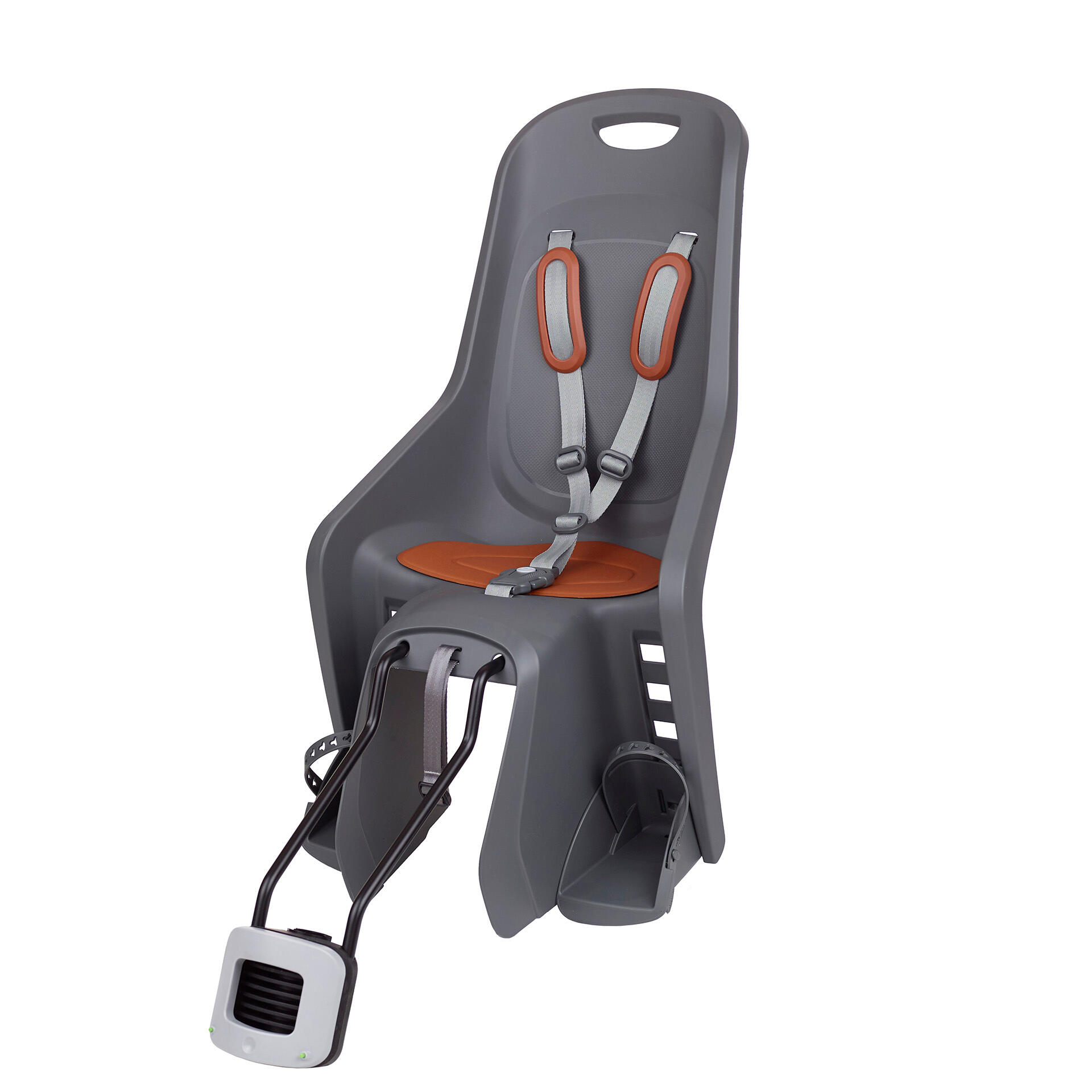 Cadeira Bicicleta Fixação Quadro Rodas 29" Traseira Bubbly Cinzento e Castanho