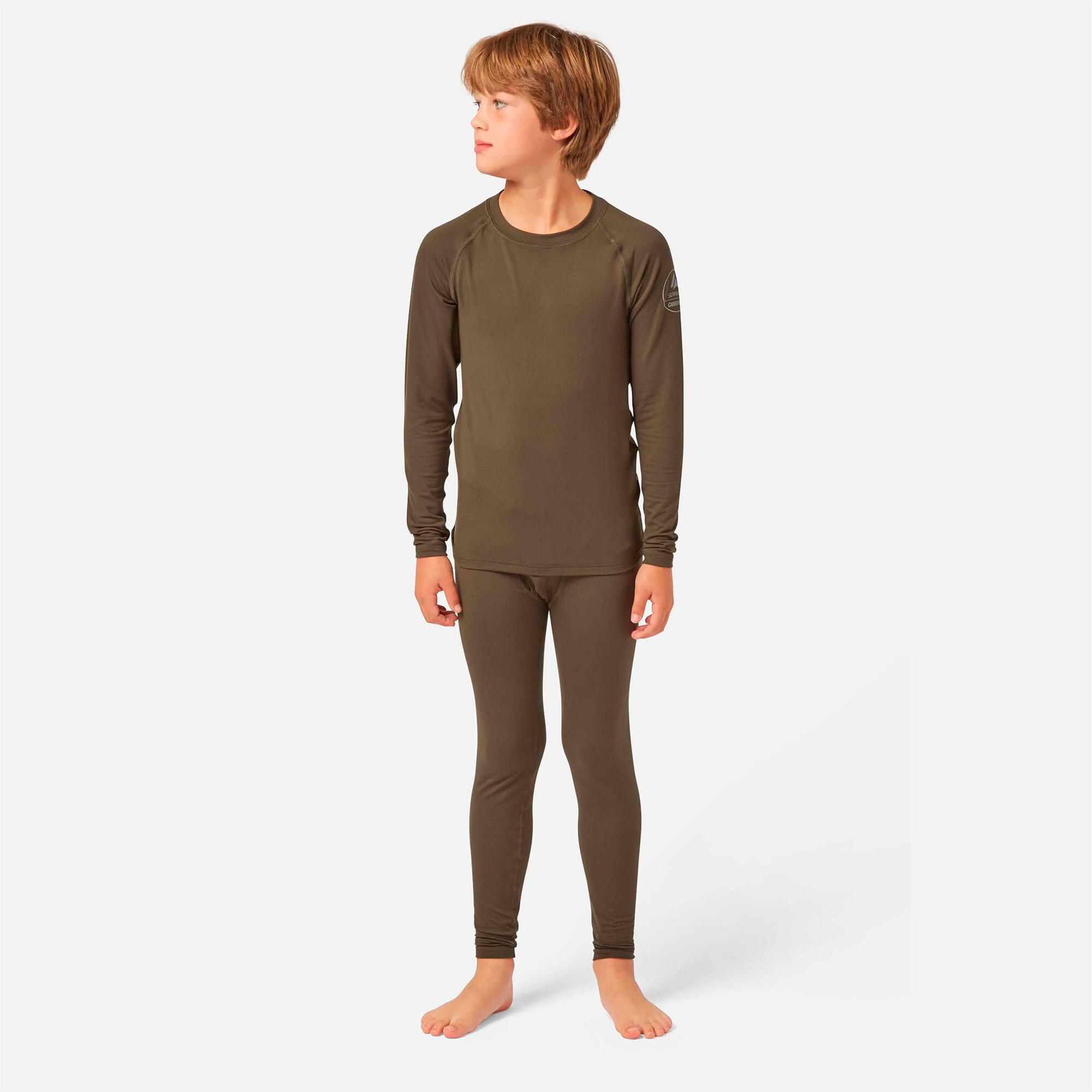 Bodyfit Long John Dark Khaki 2/3