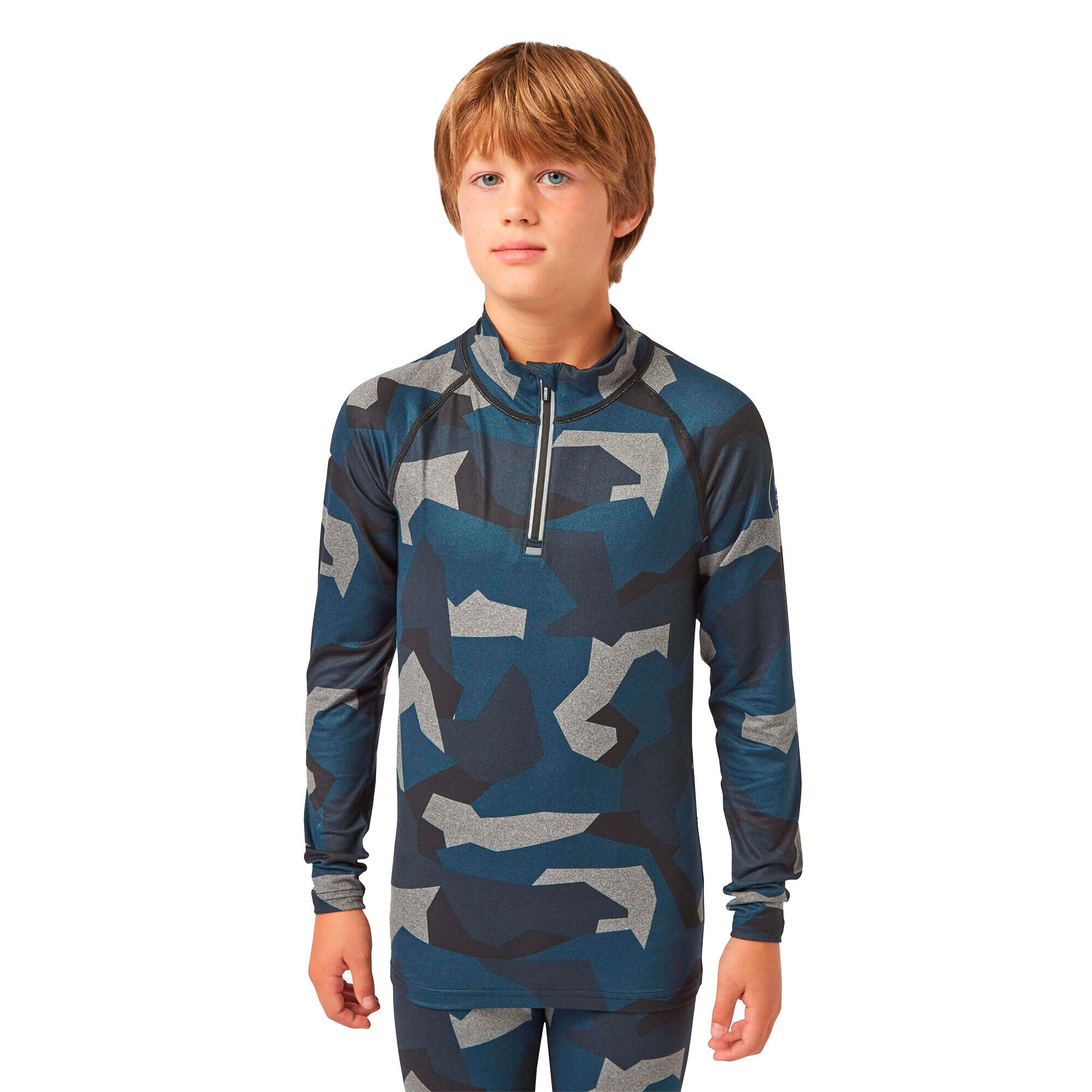 SURFANIC Bodyfit Limited Edition Zip Neck Geo Camo