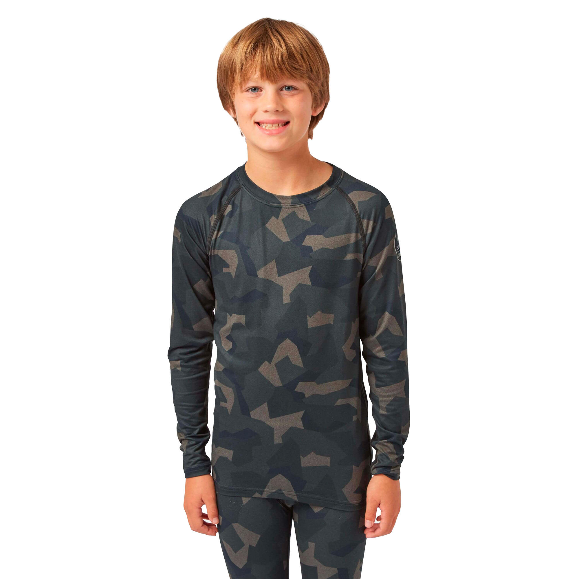 Bodyfit Liited Edition Crewneck Forest Geo Camo 1/4