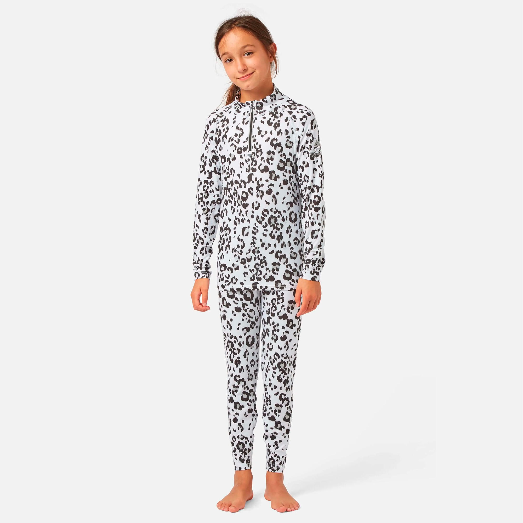 Cozy Limited Edition Zip Neck Snow Leopard 2/4