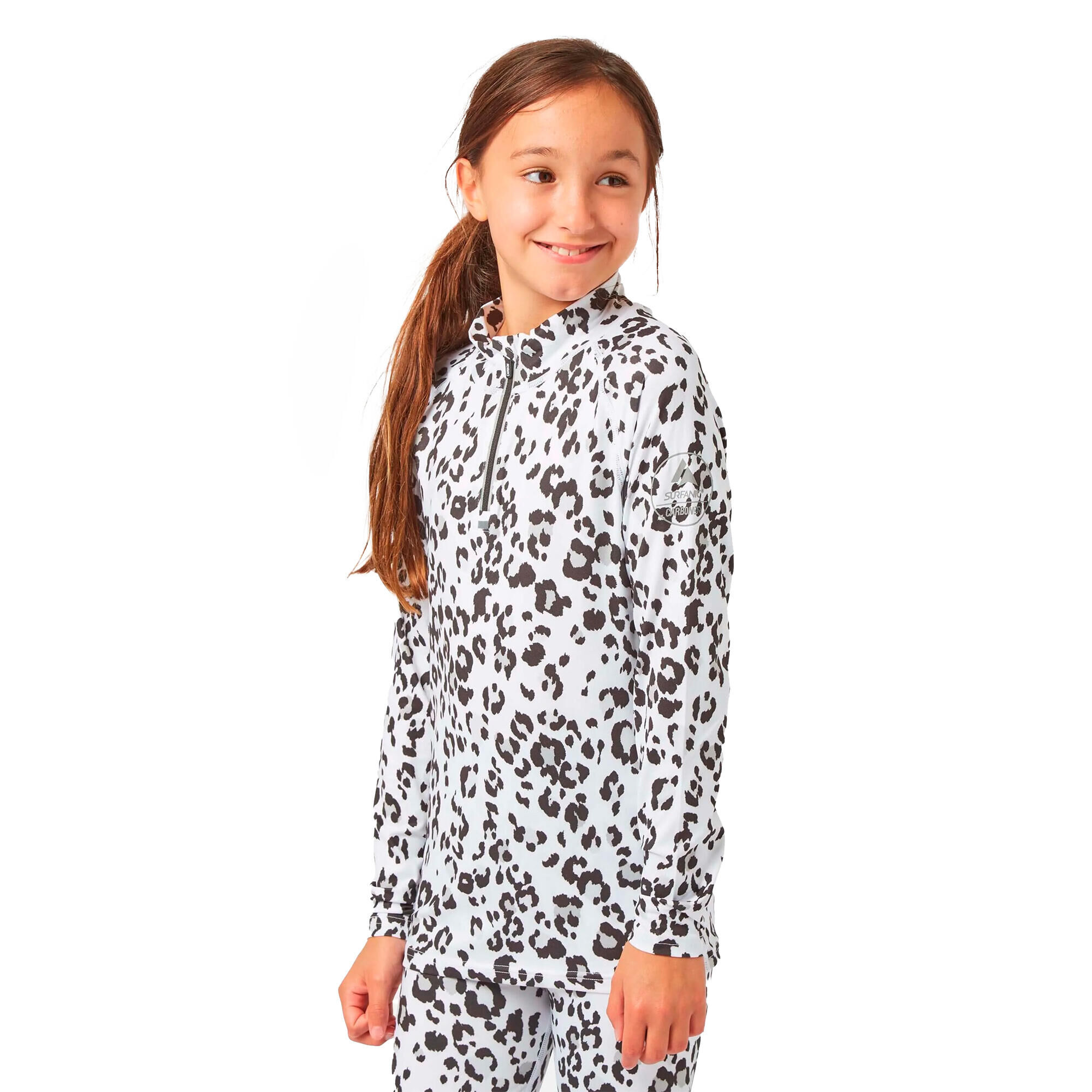 SURFANIC Cozy Limited Edition Zip Neck Snow Leopard