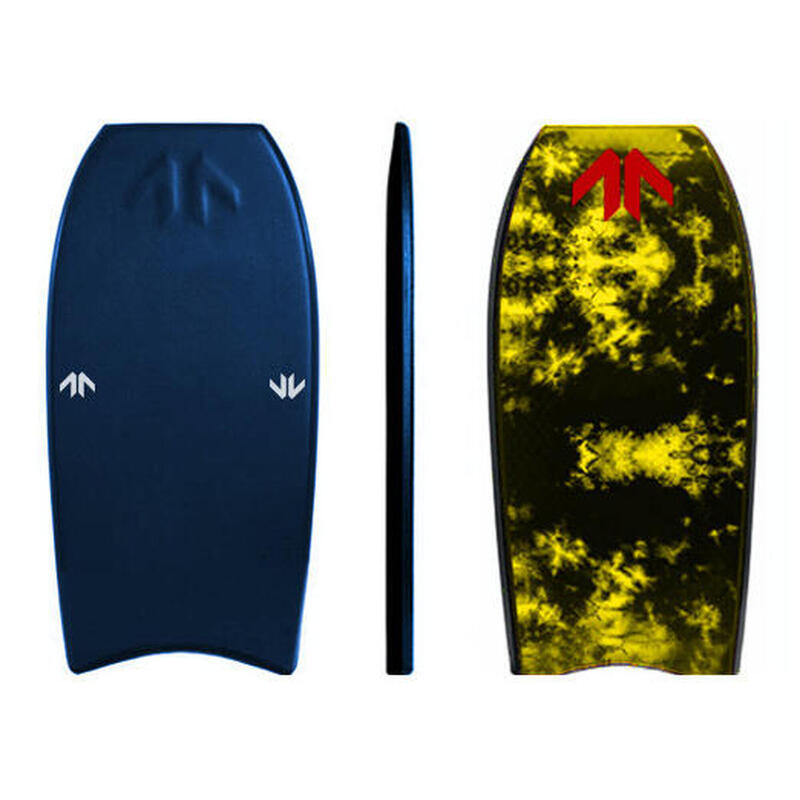 Prancha de Bodyboard Found Boards, MR Air, PP, Azul/Gráfico, 41,5