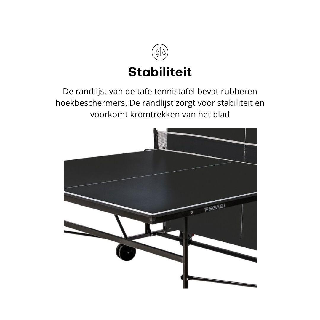 Table de tennis de table pegasi 500 noire intérieure 6/6