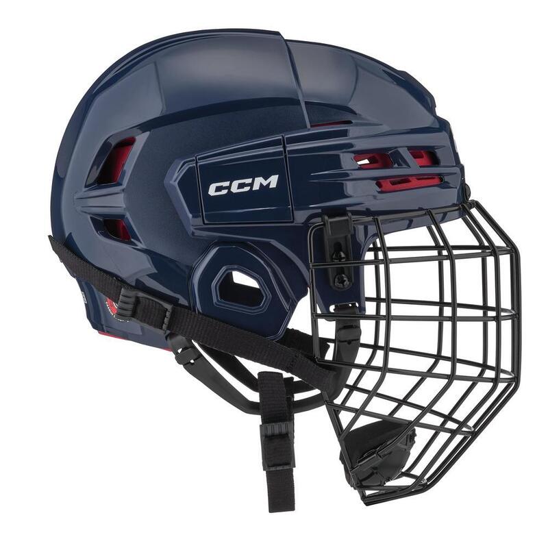 Eishockey-Helm Navy Junioren CCM 70 Combo