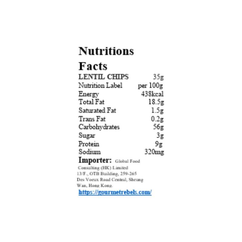 Chilli & Lime Flavor Lentil Curls (20g) - 12 Packs