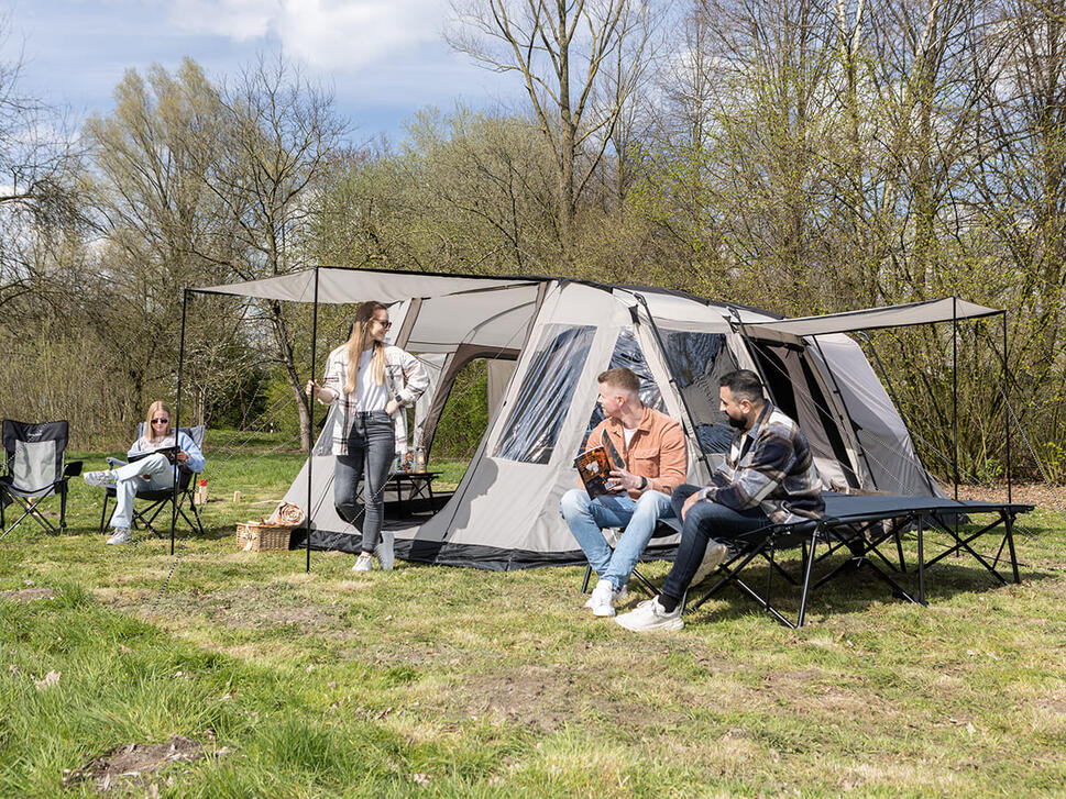 Namiot kempingowy tunelowy Nordland 6 Sleeper Protect, 6-osobowy, 1-2 sypialnie