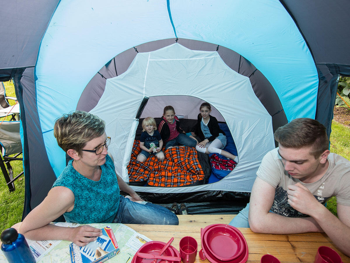 Tente dôme familiale Hammerfest 6 Protect - sol cousu - 6 personnes - 2 cabines 4/7