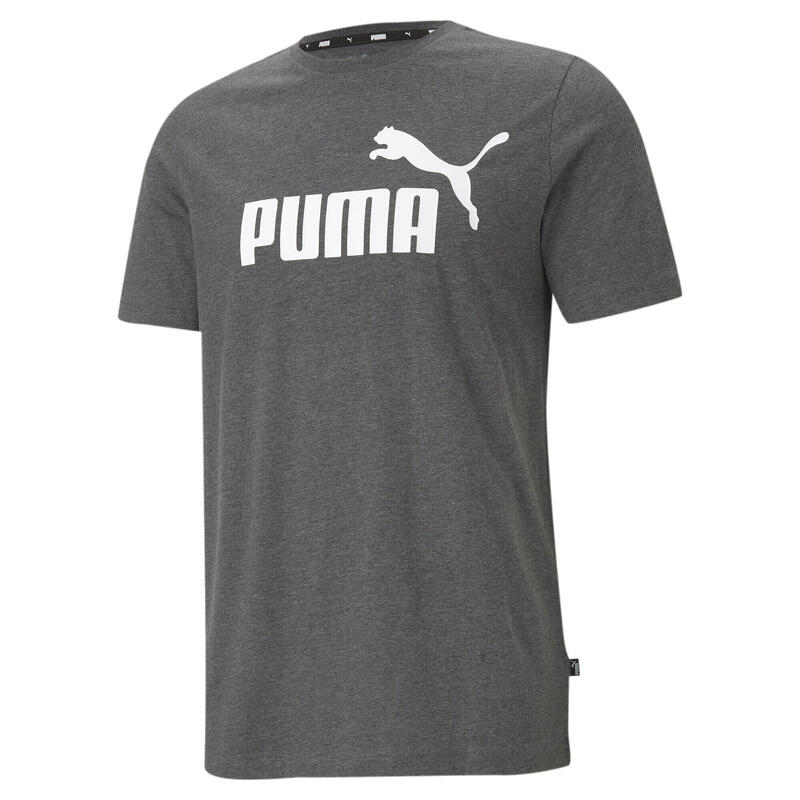 Męska melanżowa koszulka Essentials PUMA Black