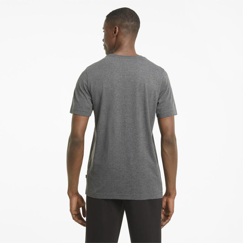 Camiseta jaspeada Hombre Essentials PUMA Black